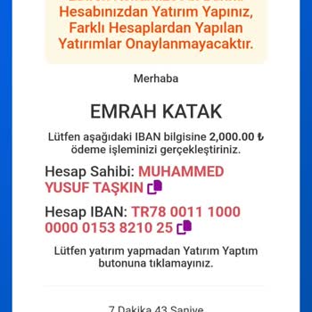 Yanlış Yatırım İddiası Ve Tehdit