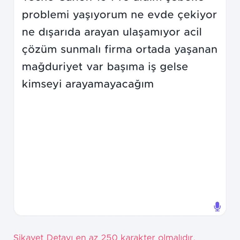 Tecno Canon 19 Pro İle Şebeke Sorunu