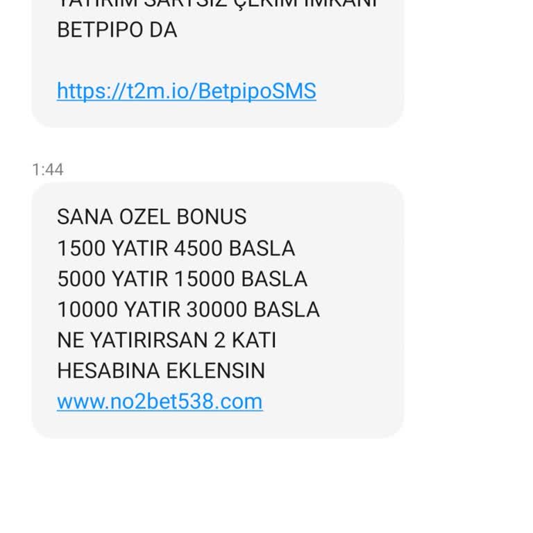 No2Bet Sürekli Mesajlarla Rahatsız Eden Site