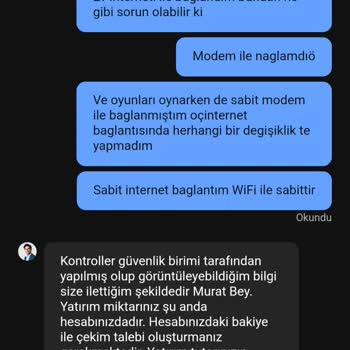 Çekim Talebi Reddedildi Ve Hesap Kapatıldı