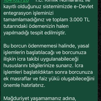 Kimlik Bilgilerimin İzinsiz Kullanımı Ve Yanıltıcı Hizmet Talebi