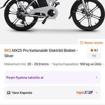 Hepsiburada'dan Aldığım Elektrikli Bisikletin Kargoya Verilmemesi Ve Fiyat Artışı