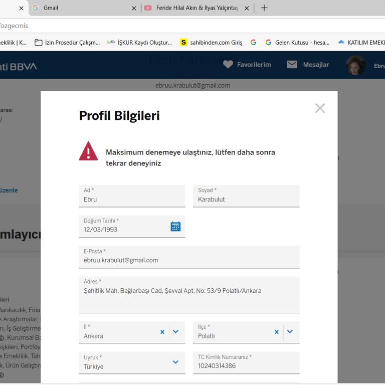 Garanti BBVA Kariyer Sitesinde Başvuru Engeli