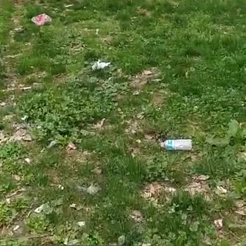 İstanbul Büyükşehir Belediyesi'ne Ait Park Çöpten Geçilmiyor, Muhatap Bulamıyoruz