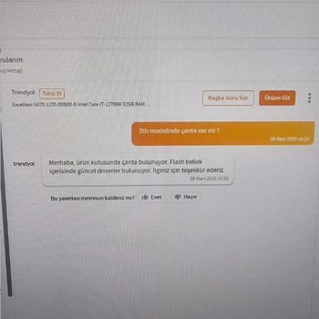 Trendyol'dan Alınan Laptopta Hediye Çanta Krizi