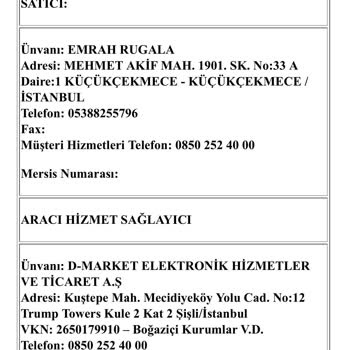 Teslim Edilmeyen Hediye Ve Yetersiz Müşteri Hizmetleri