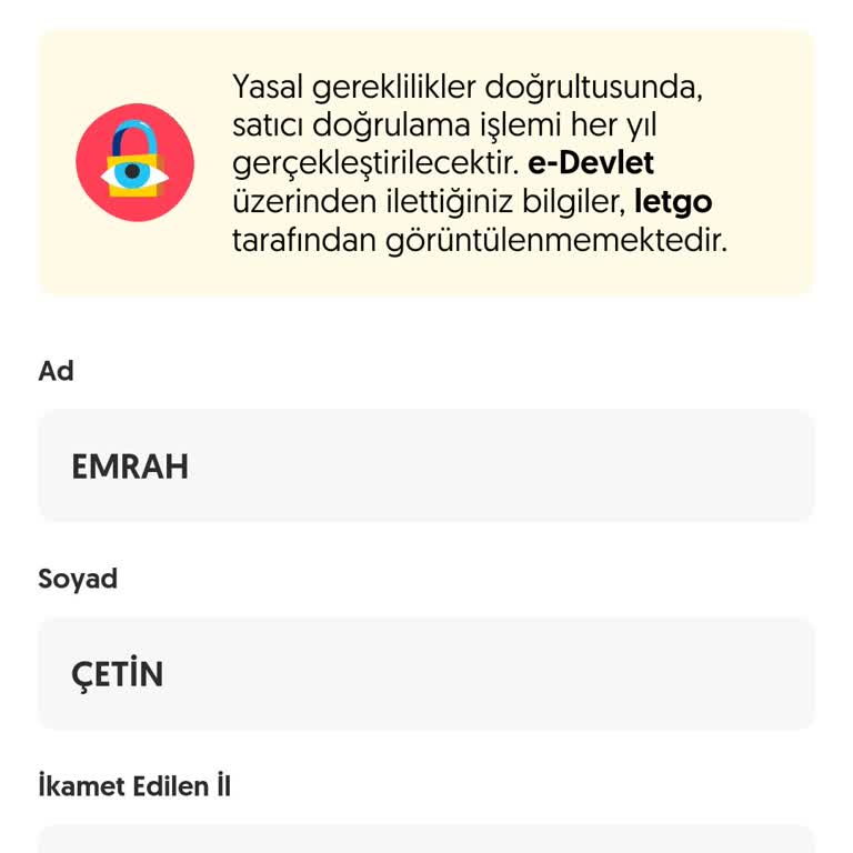 E-Devlet Kimlik Doğrulama Sorunu Ve Para Aktarım Problemi
