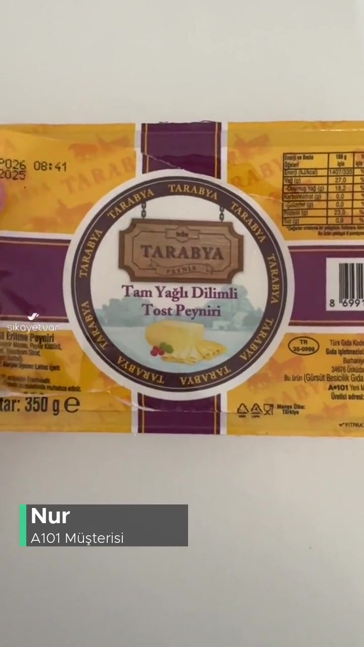 A101 Tarabya Peynir Reyonda Küflü Ürün videonun kapak resmi