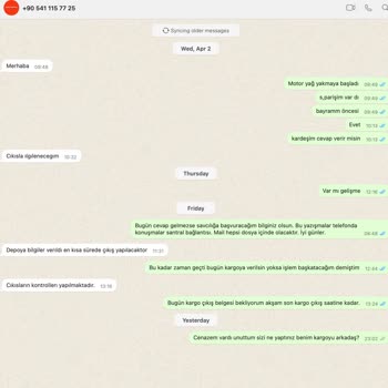 Yağ Siparişim Nerede? Cevap Bekliyorum!