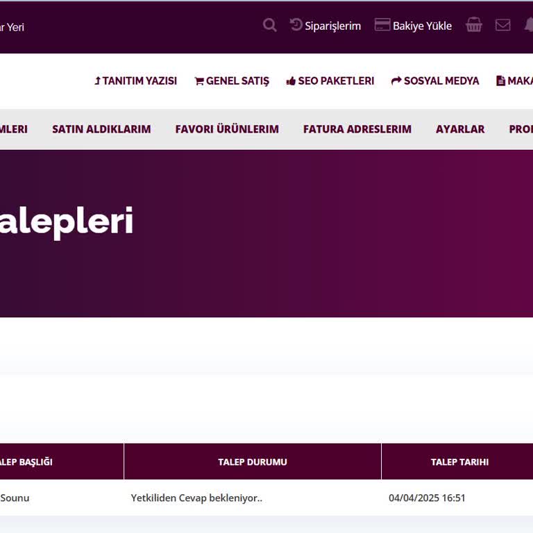 SEO Backlink Paketi Teslim Edilmedi Ve Müşteri Hizmetleri Yanıt Vermiyor