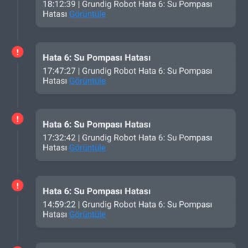 Grundig Robot Süpürge Sürekli Arızalanıyor
