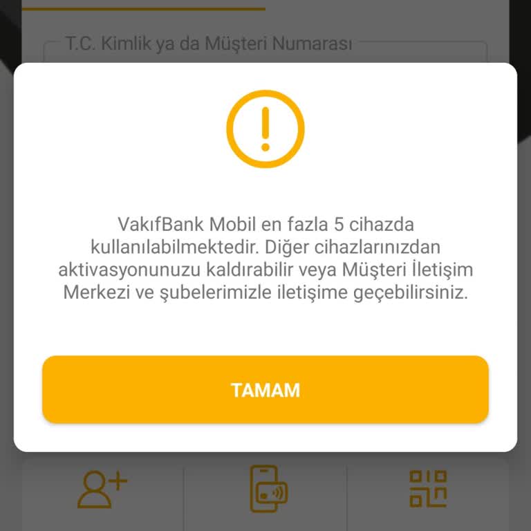VakıfBank Mobil Uygulama Cihaz Sınırı Sorunu