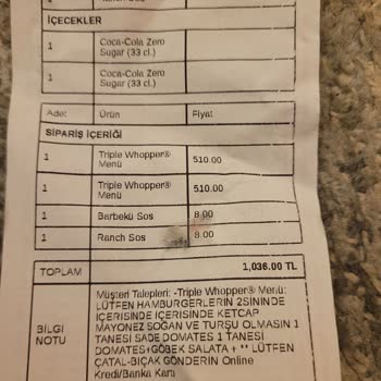Eksik Ve Yanlış Siparişle Hayal Kırıklığı