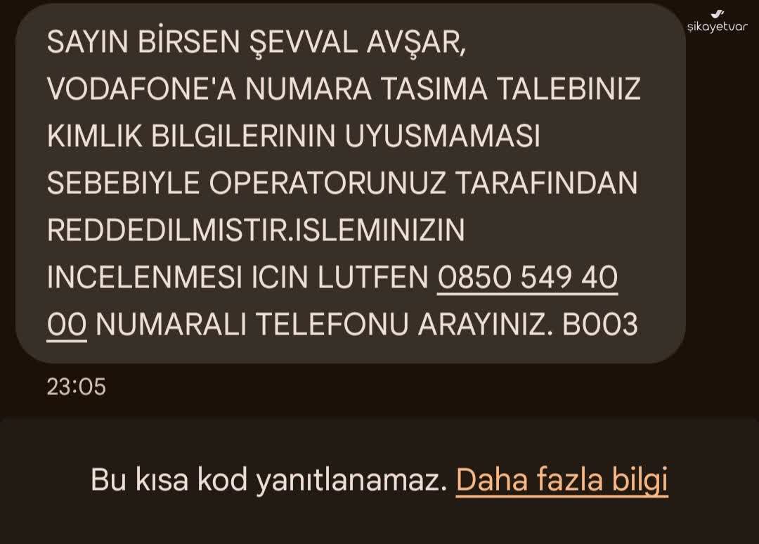 Türk Telekom Numara Taşıma Sorunu Ve Kimlik Bilgileri Uyuşmazlığı