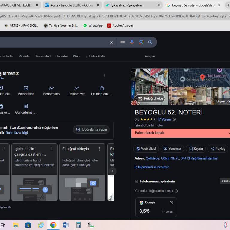 Google Adres Güncellemesi Sorunu