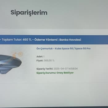Kuba Motor Siparişimde İletişim Sorunu Ve İade Talebi
