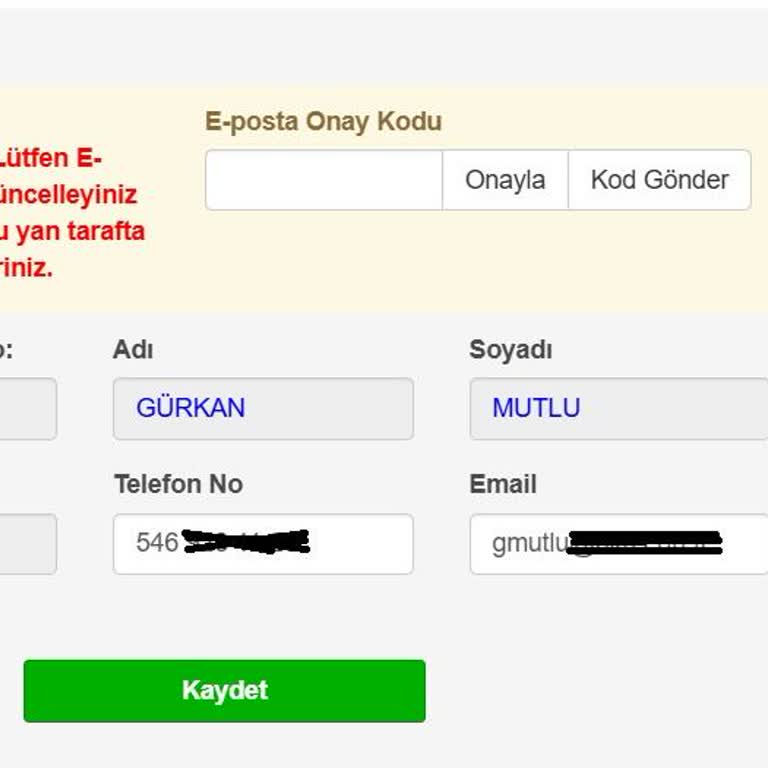 İHA Pilotluk Belgesi İçin E-posta Onayı Sorunu