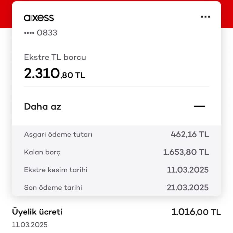 Kullanmadığım Kredi Kartı İçin Haksız Aidat Kesintisi
