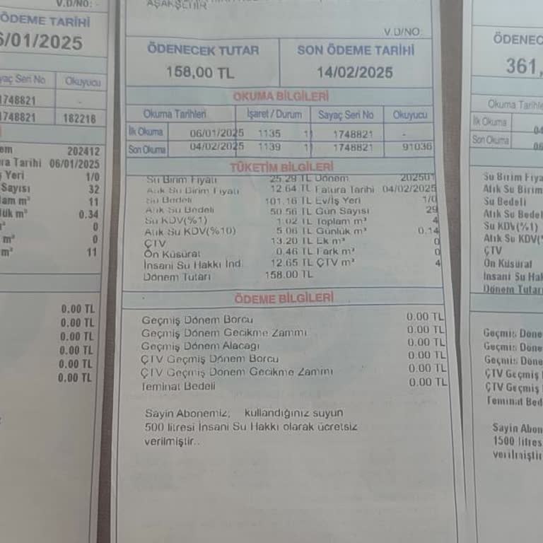 Yanlış Fatura Ve Sayaç Okuma Sorunu