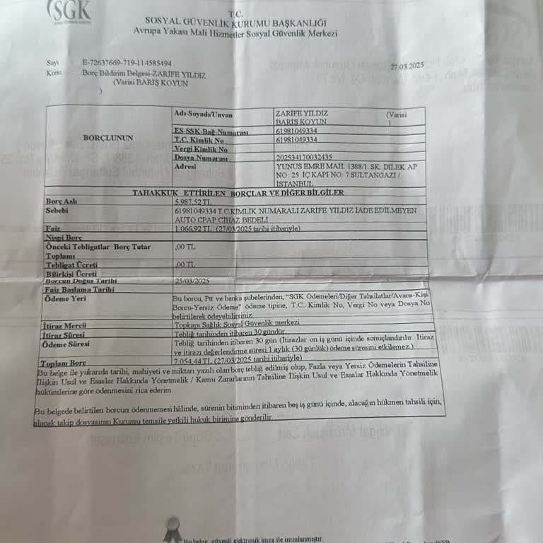 SGK Cihaz İade Sürecinde İletişim Sorunu