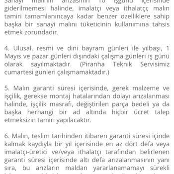 Garanti Kapsamında Ücret Talebi Sorunu