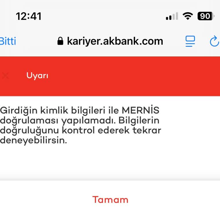 Mernis Doğrulama Hatası İle İş Başvurusu Engeli