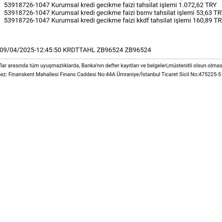 Ziraat Bankası'nda Kredi Ödemesi Sorunu Ve Gecikme Faizi