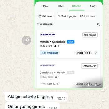 Yanlış Hareket Saati Bilgisi Mağduriyeti