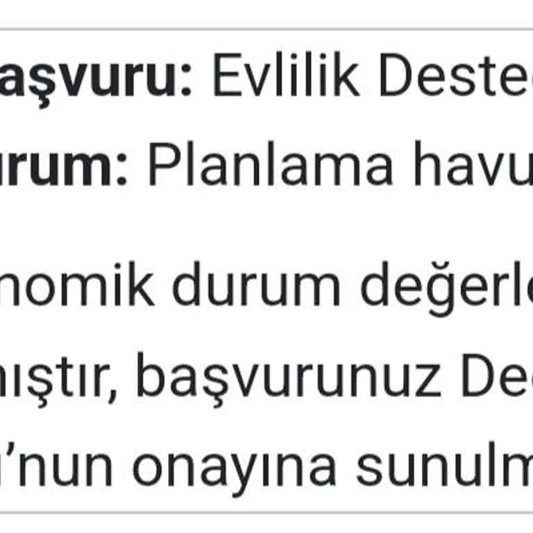 Evlilik Destek Paketinde Oyalama Sorunu