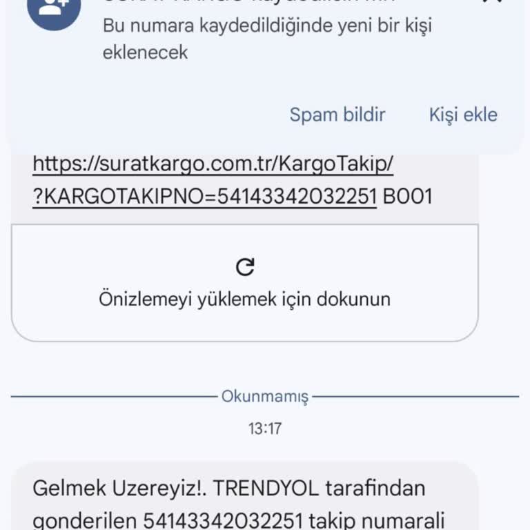 Sürat Kargo'nun Güven Vermeyen Hizmeti
