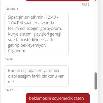 Yemek Siparişimde Yaşadığım Teslimat Sorunu Ve Müşteri Hizmetleri Desteği Eksikliği