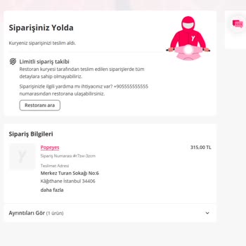 Yemek Siparişimde Yaşadığım Teslimat Sorunu Ve Müşteri Hizmetleri Desteği Eksikliği