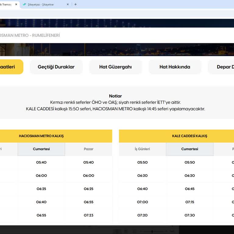 Sürekli İptal Edilen Hacıosman-Rumelifeneri Seferleri: Çözüm Bekleyen Bir Sorun