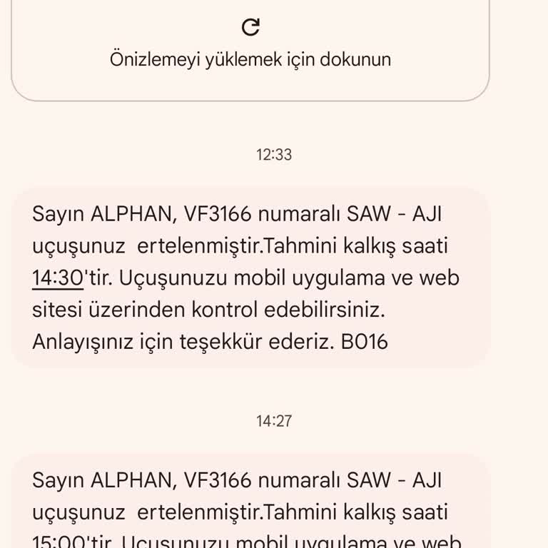 Rötar Yapan Uçuş Mağduriyeti