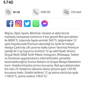 Vodafone'un Fahiş Fiyatları 6 Yıllık Müşteriyi Şaşırttı
