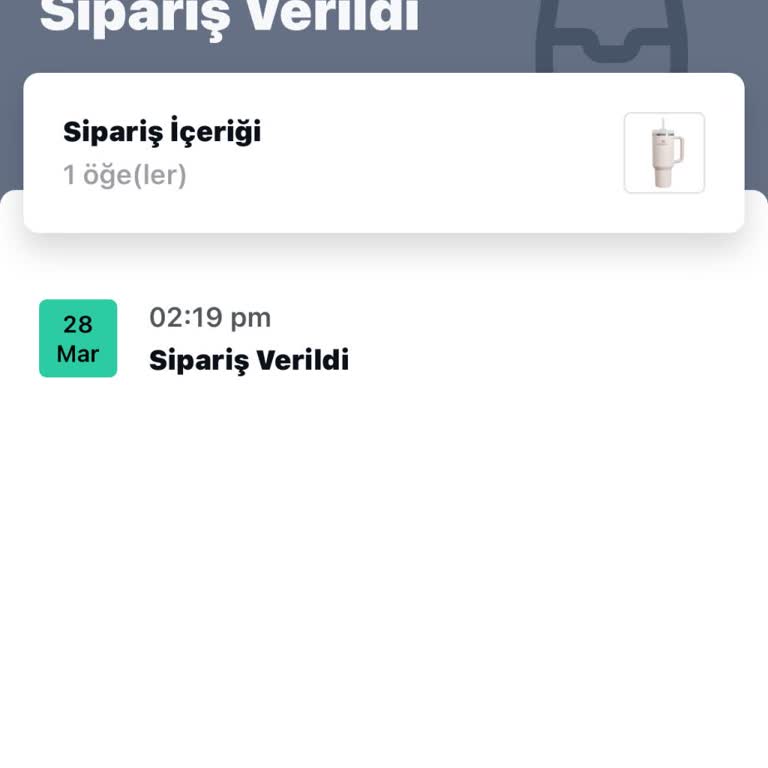 Termos Siparişi Ve İletişim Sorunları