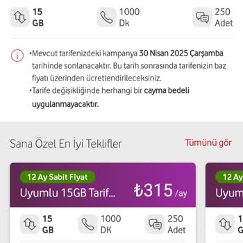 Vodafone Taahhüt Yenileme Fiyat Artışı Mağduriyeti