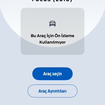 Ford Pass Uygulaması Model Yılı Hatası