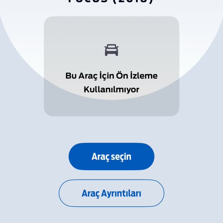Ford Pass Uygulaması Model Yılı Hatası