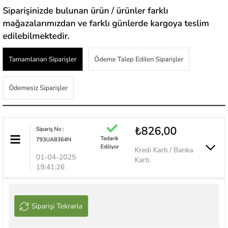Çetinkaya Online'da Geciken Sipariş Ve İletişim Eksikliği
