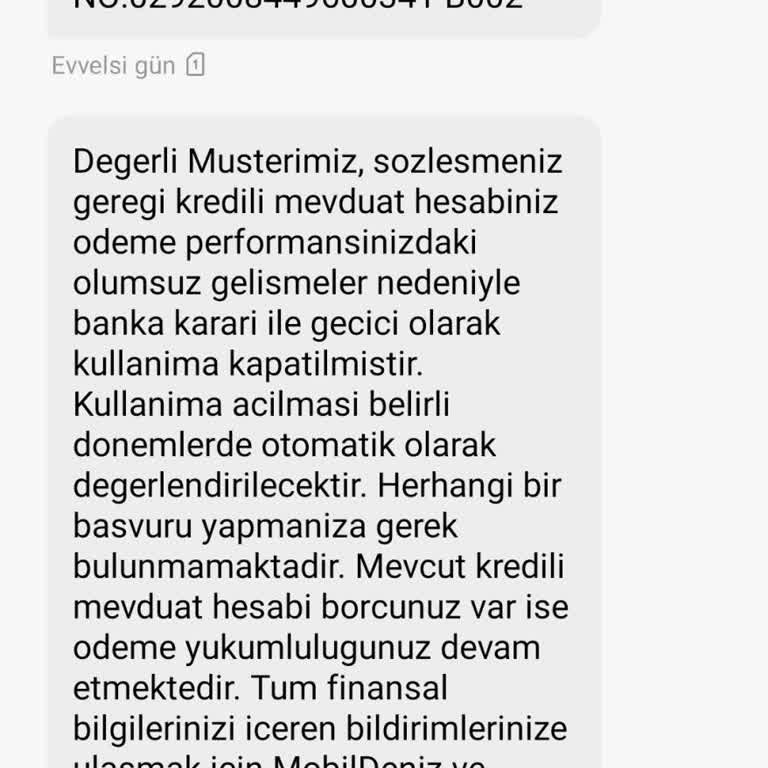 Denizbank Kurtaran Hesabım Haksız Yere Kapatıldı