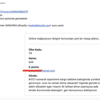 Vandoria.com: Teslimat Kabusu Ve Müşteri Hizmetleri Sorunu