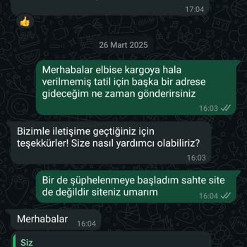 Üç Haftadır Gönderilmeyen Elbise Ve Güven Sorunu
