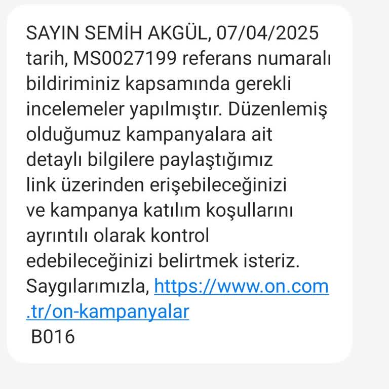 Kampanya Sözü Tutulmadı: Yanıltıcı Bilgilendirme