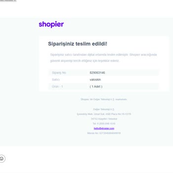 Valoskin'den Satın Aldığım Hesap Teslim Edilmedi
