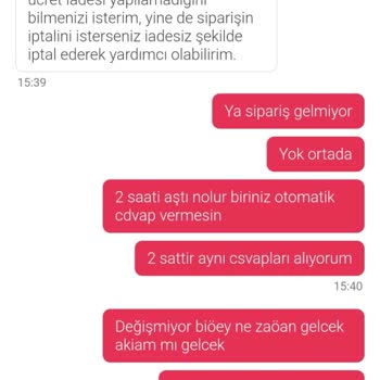 Yemeksepeti'nde Uzun Bekleyiş Ve İade Sorunu