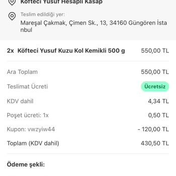Teslim Edilmeyen Siparişe İade Talebi Reddedildi