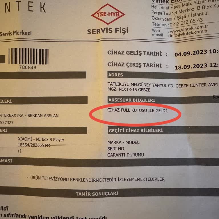 Eksik Aksesuarlar: Servis Sonrası Hayal Kırıklığı