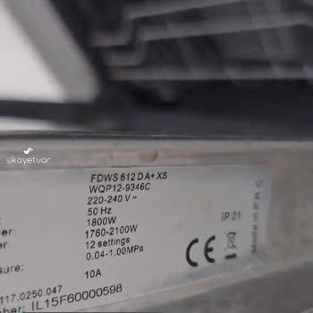 Franke Bulaşık Makinesini Kullanamıyorum