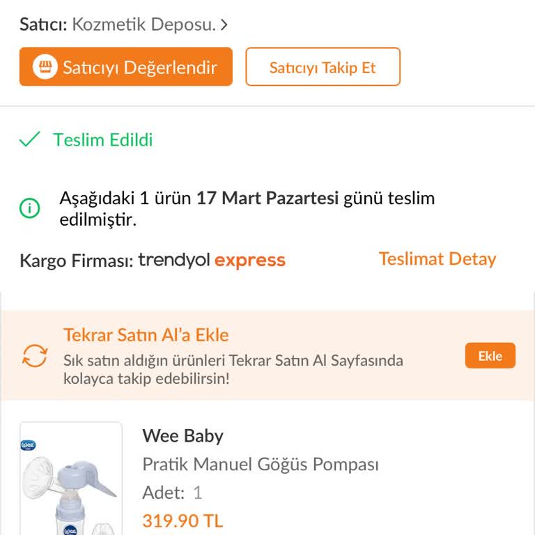 Wee Baby Göğüs Pompası Süt Çekmiyor, İade Edemiyorum